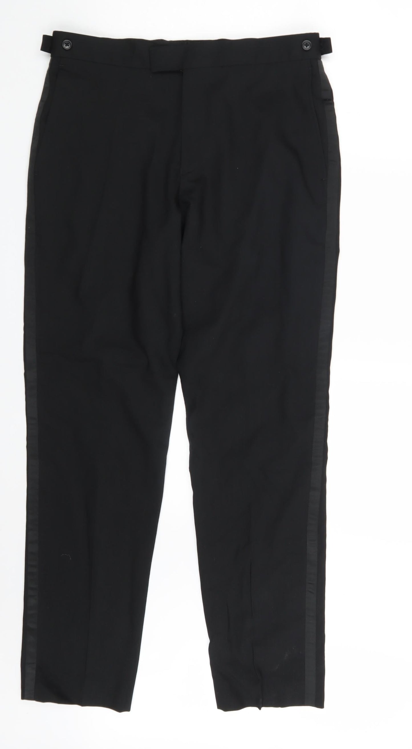 Preworn Mens Black   Dress Pants Trousers Size 32 in L30 in