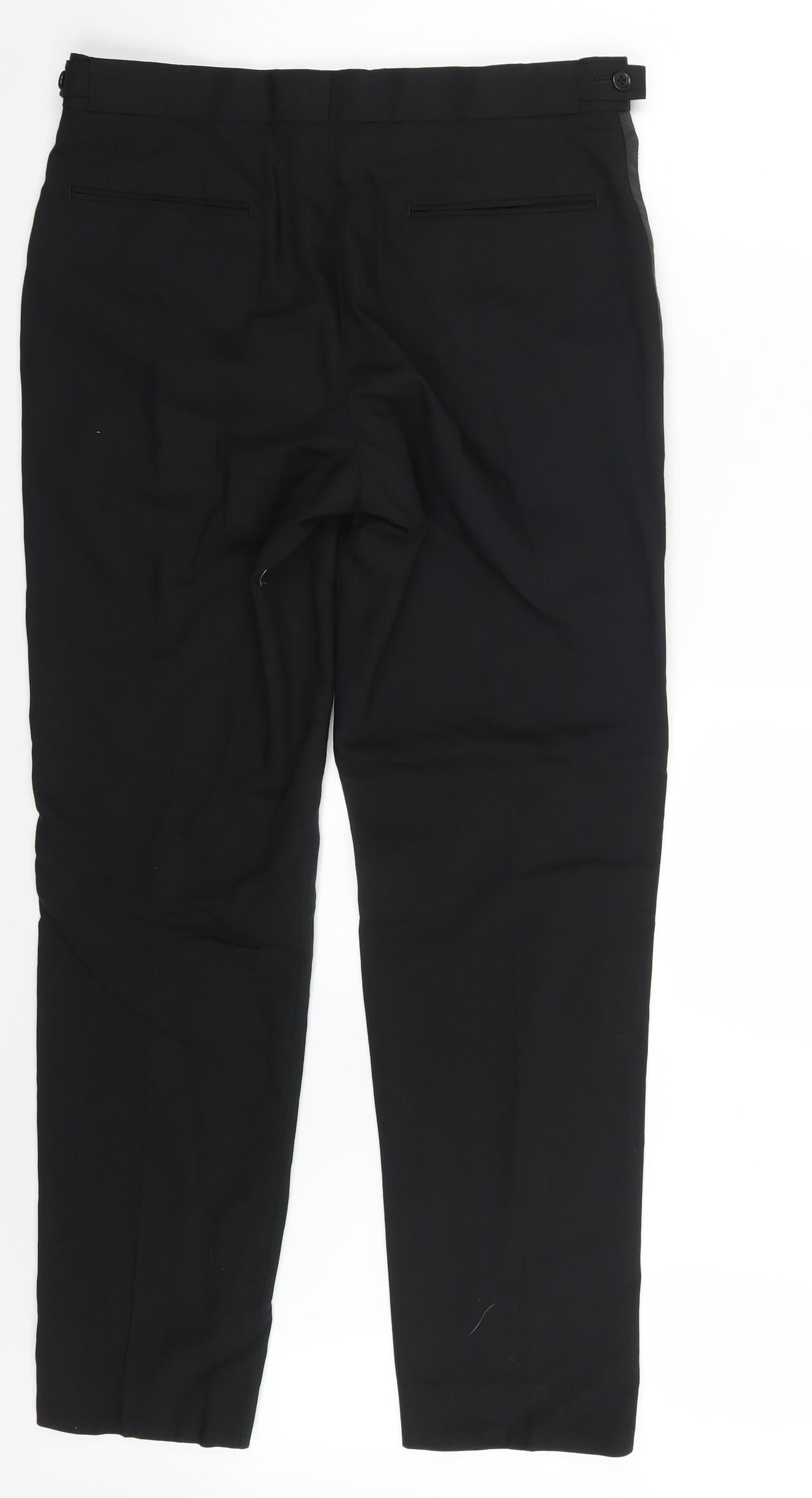 Preworn Mens Black   Dress Pants Trousers Size 32 in L30 in