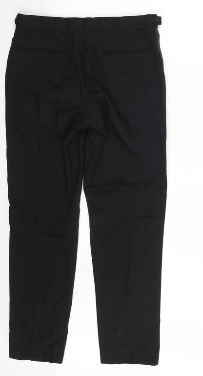 Preworn Mens Black   Dress Pants Trousers Size 32 in L30 in