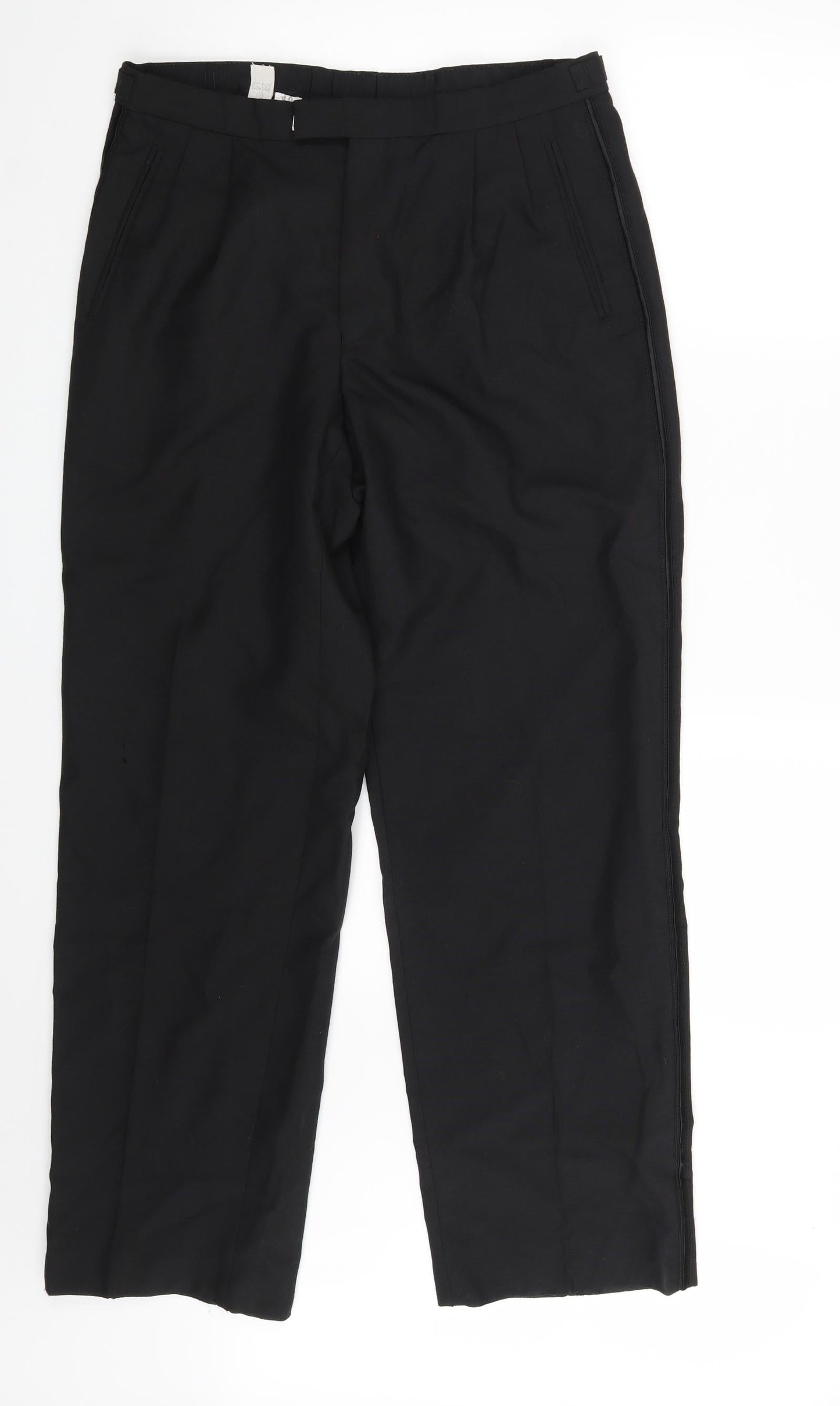 Preworn Mens Black   Trousers  Size 34 in L30 in