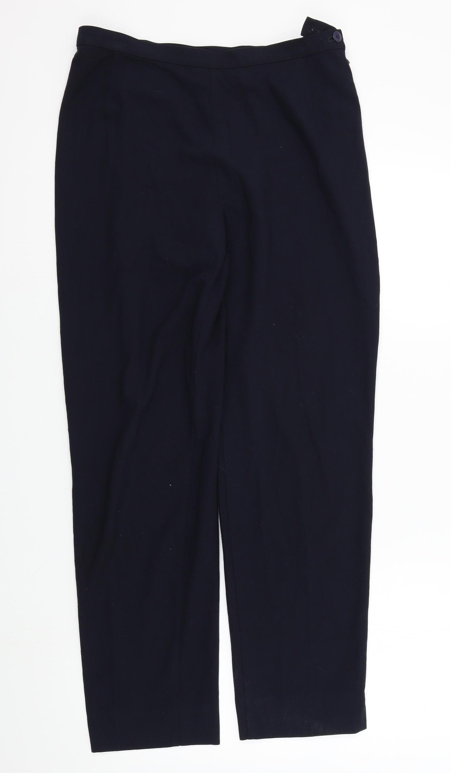 Womens UK Size 14 M&S Regular Fit  Blue Trousers