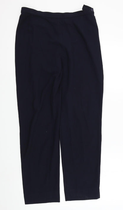 Womens UK Size 14 M&S Regular Fit  Blue Trousers