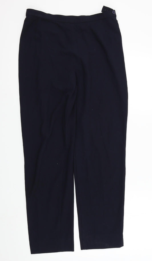 Womens UK Size 14 M&S Regular Fit  Blue Trousers