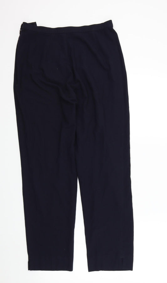 Womens UK Size 14 M&S Regular Fit  Blue Trousers