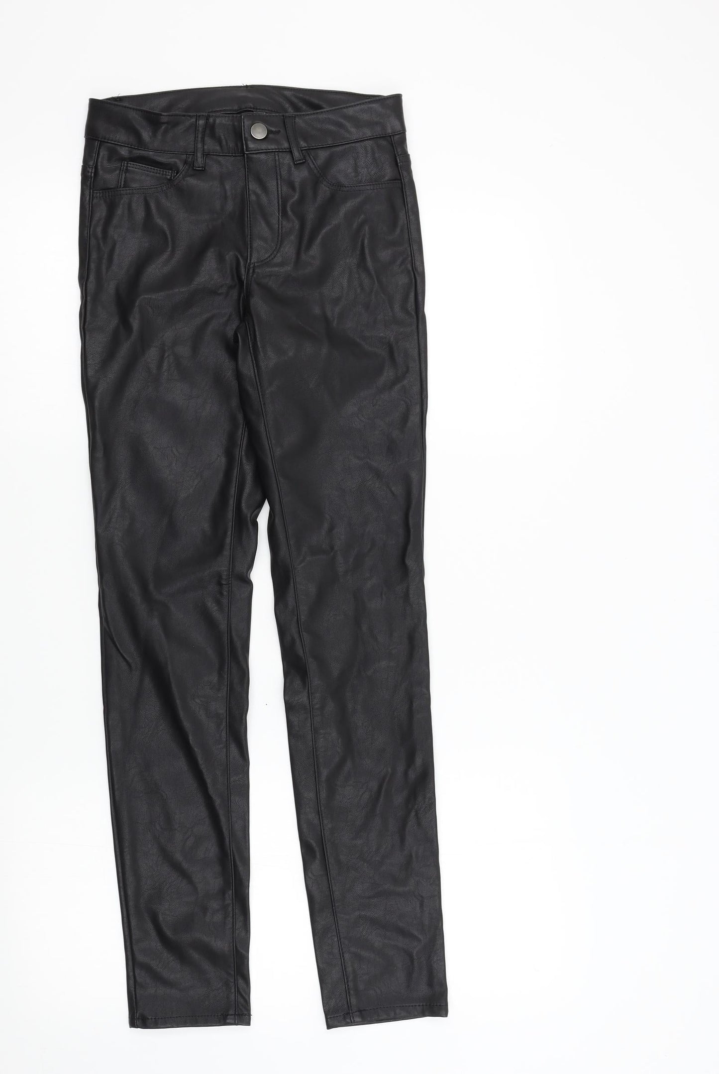 Womens UK Size 6 Preworn Regular Fit  Black Trousers