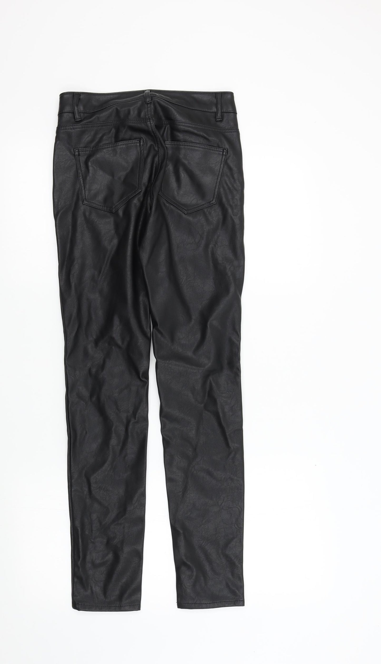 Womens UK Size 6 Preworn Regular Fit  Black Trousers