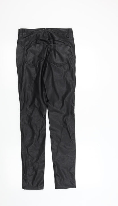 Womens UK Size 6 Preworn Regular Fit  Black Trousers