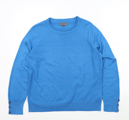 Womens UK Size 14 M&S Blue Pullover Jumper