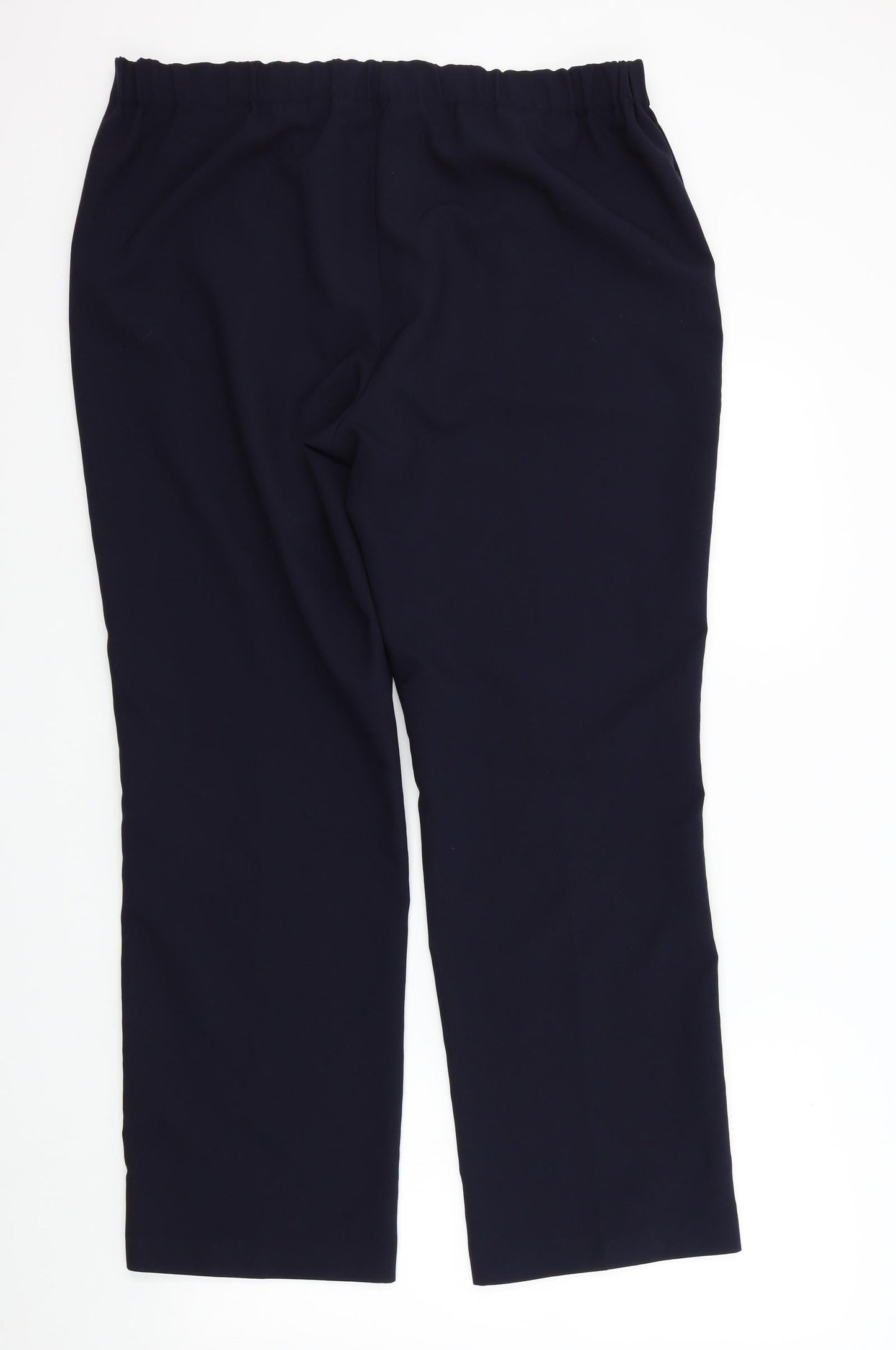 Womens UK Size 16 Preworn Regular Fit  Blue Trousers