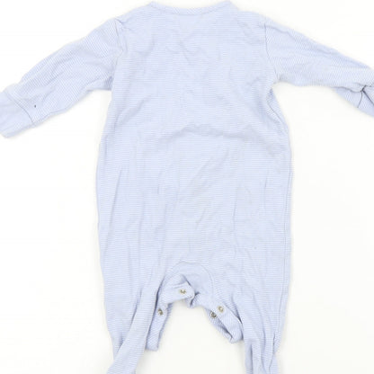 NEXT Baby Blue Colourblock  Babygrow One-Piece Size 3-6 Months