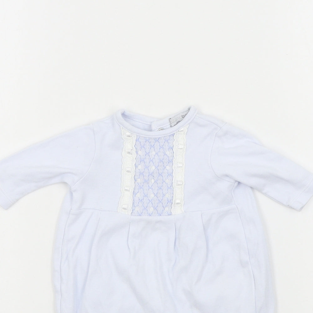 Blues Baby Baby Blue Colourblock  Babygrow One-Piece Size Newborn