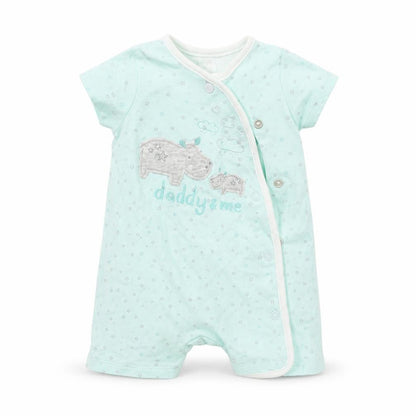 Mini Club Baby Green Colourblock  Babygrow One-Piece Size Newborn