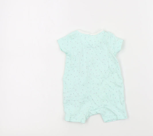 Mini Club Baby Green Colourblock  Babygrow One-Piece Size Newborn