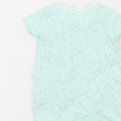 Mini Club Baby Green Colourblock  Babygrow One-Piece Size Newborn