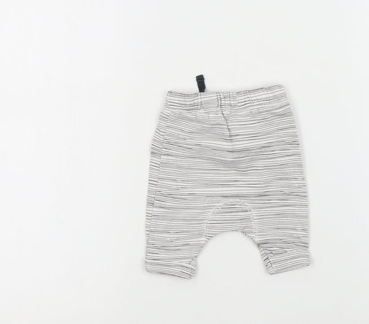 NEXT Baby White   Jogger Trousers Size 9-12 Months