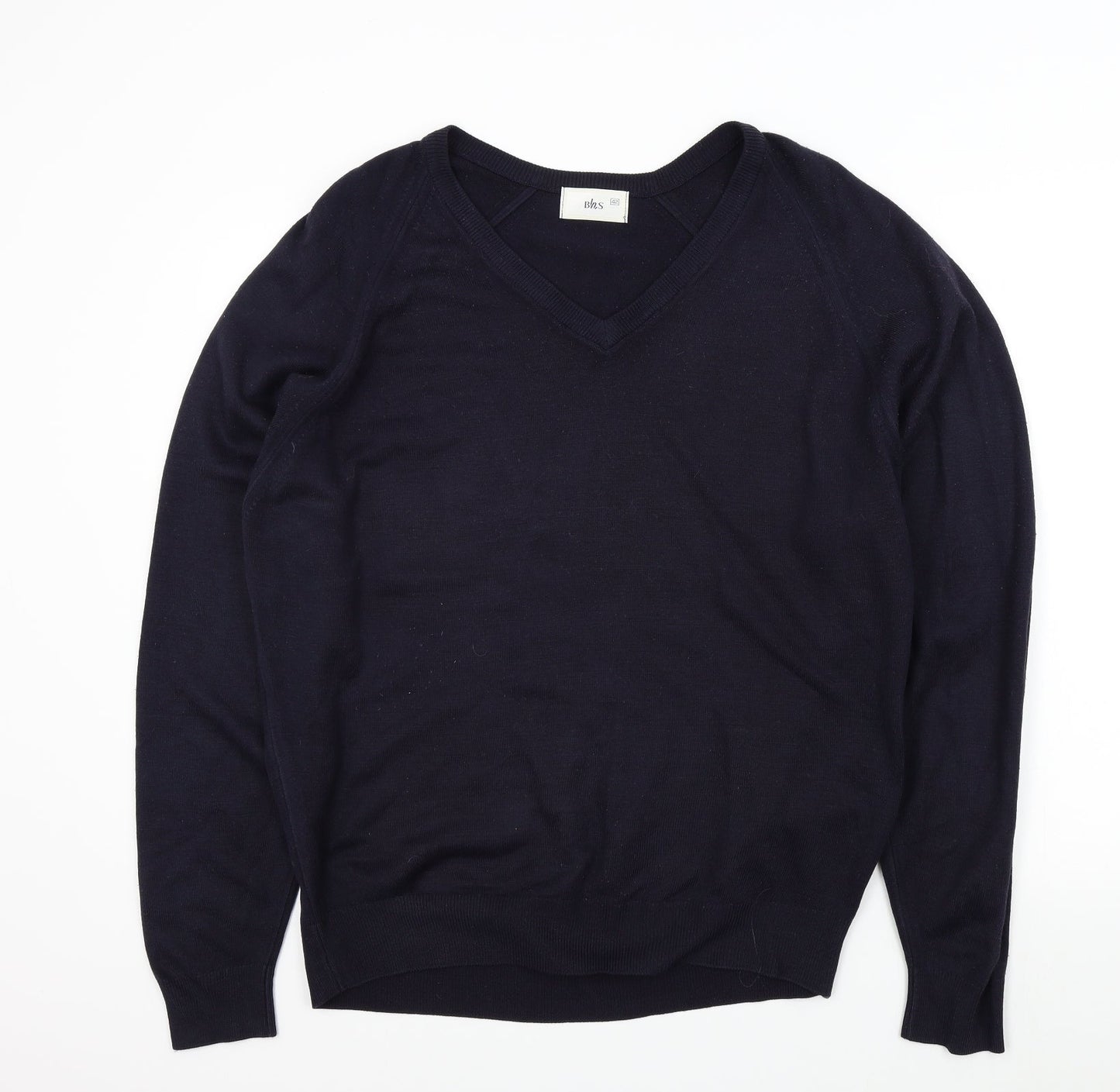 BHS Mens Blue   Pullover Jumper Size L