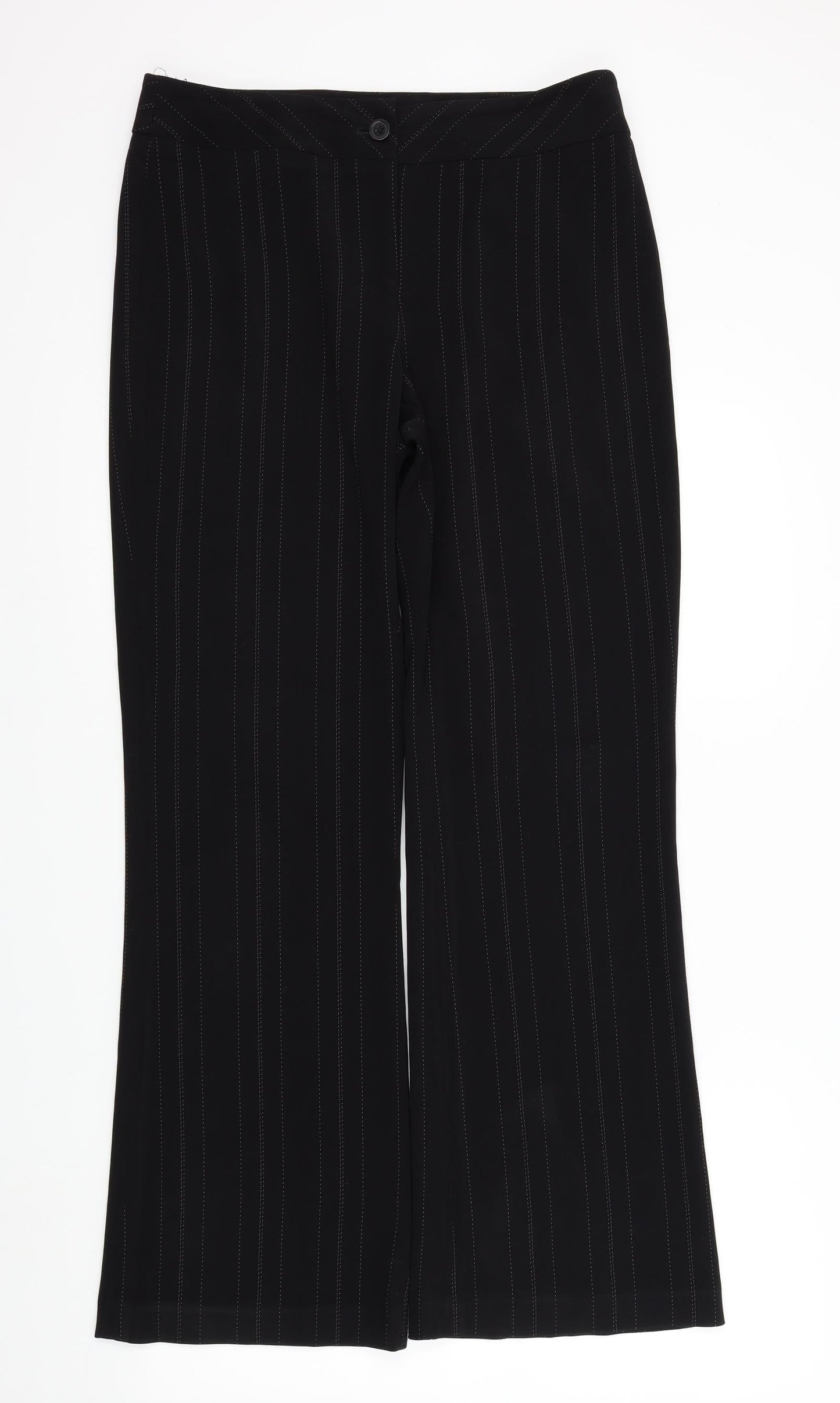 Womens UK Size 12 South Regular Fit  Black Trousers