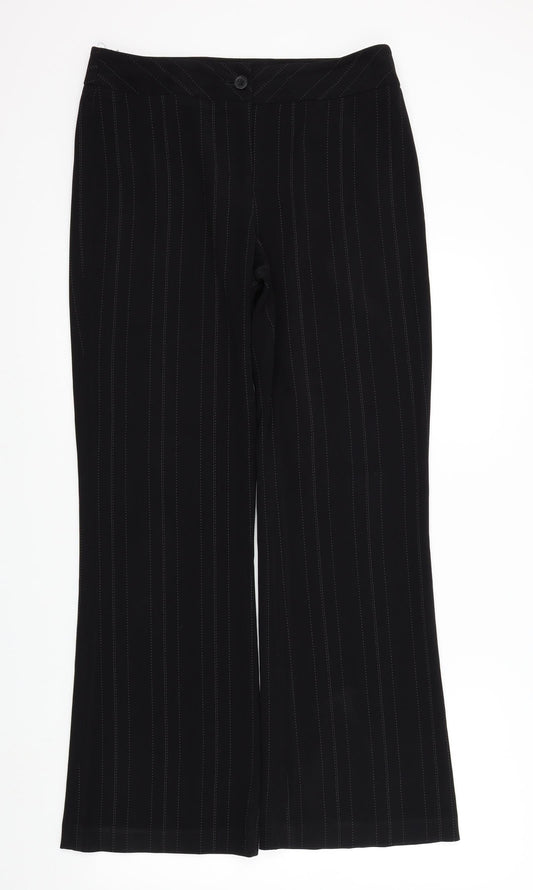 Womens UK Size 12 South Regular Fit  Black Trousers