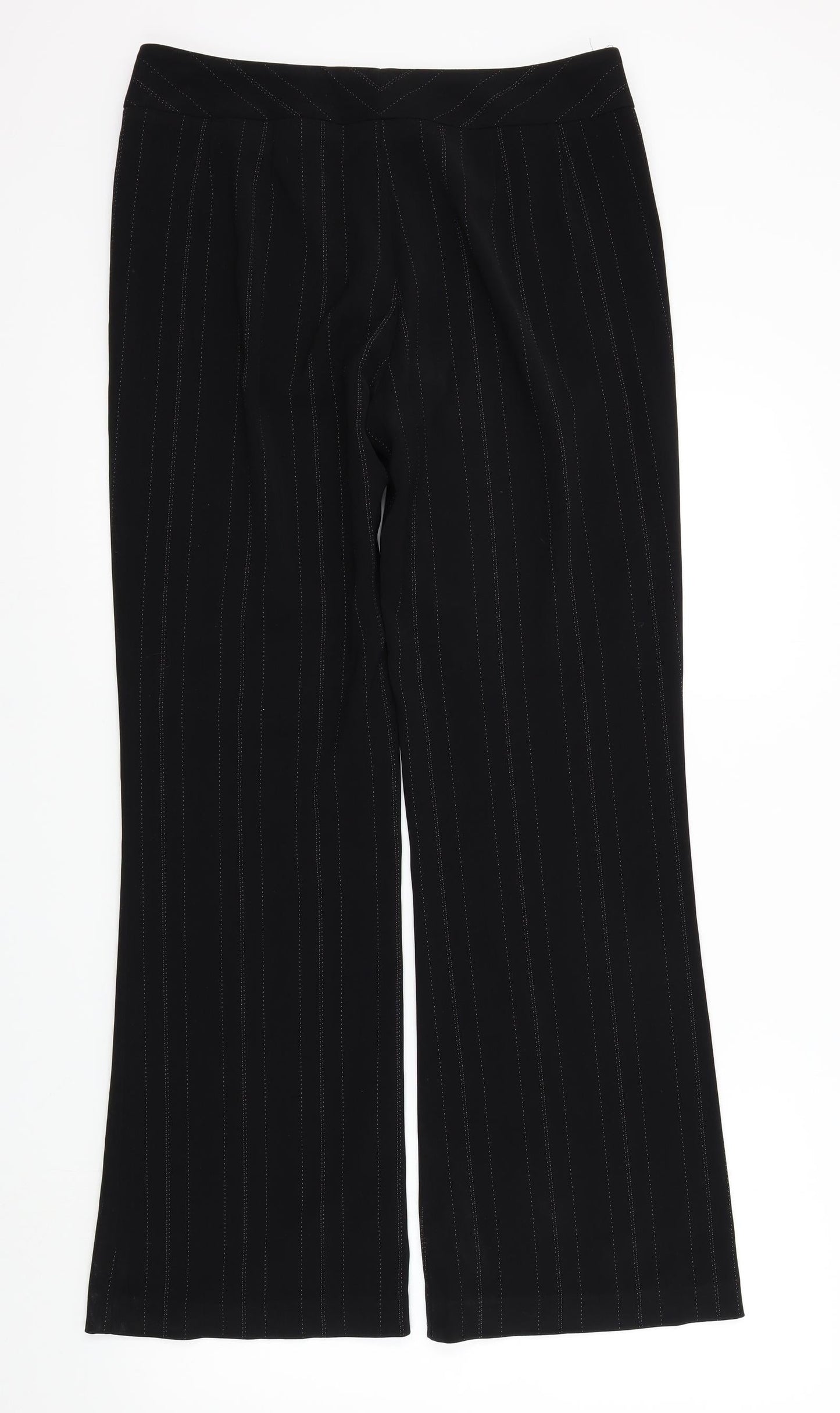 Womens UK Size 12 South Regular Fit  Black Trousers