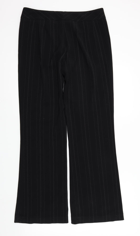 Womens UK Size 12 South Regular Fit  Black Trousers