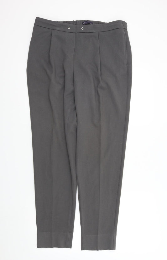 Womens UK Size 14 M&S Regular Fit  Grey Trousers