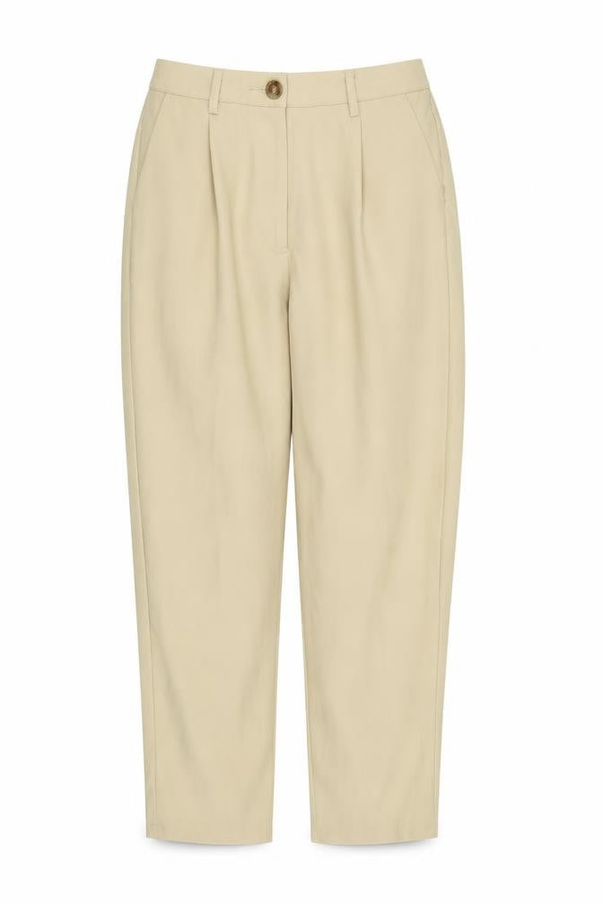Womens UK Size 8 Misspap Regular Fit  Beige Trousers