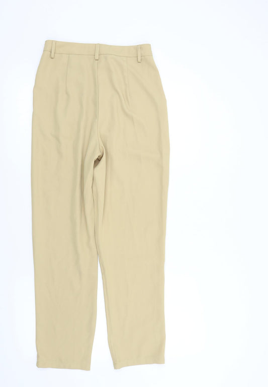 Womens UK Size 8 Misspap Regular Fit  Beige Trousers