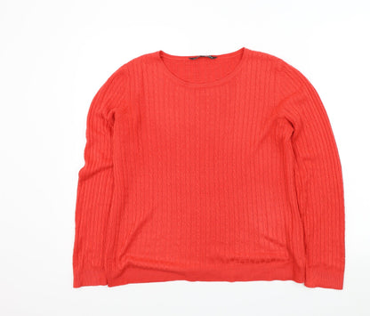 Womens UK Size 14 Bonmarché Red Pullover Jumper