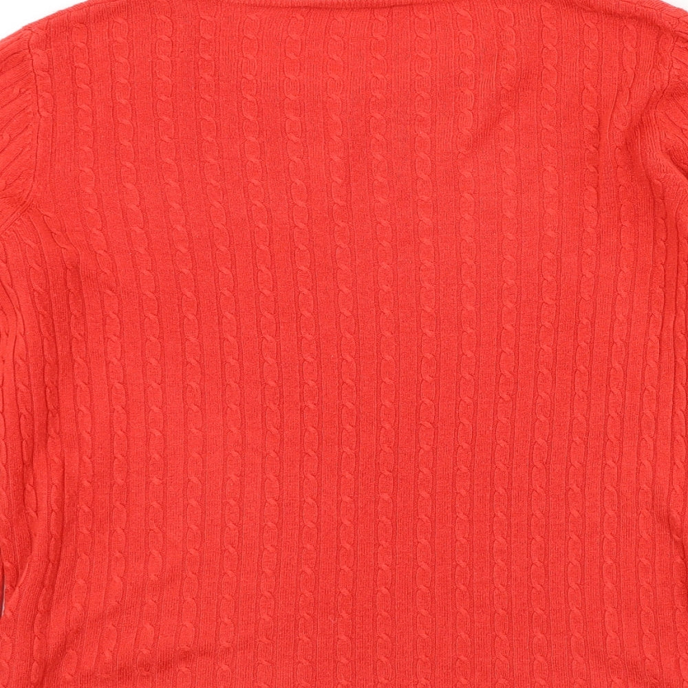 Womens UK Size 14 Bonmarché Red Pullover Jumper