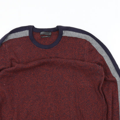 M&S Mens Red   Pullover Jumper Size M
