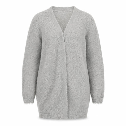 Womens UK Size 10 Studio Grey Cardigan Jumper