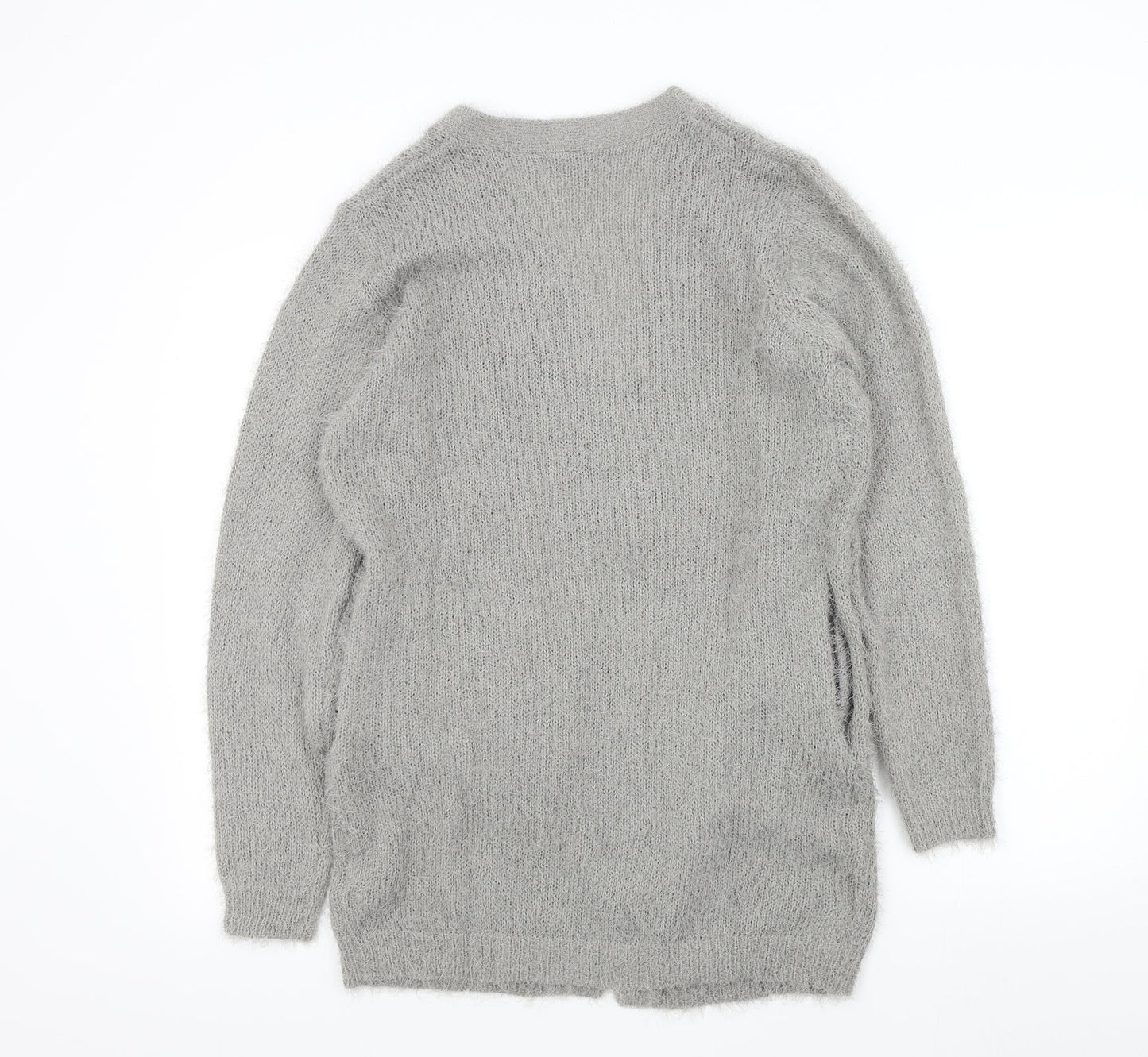 Womens UK Size 10 Studio Grey Cardigan Jumper