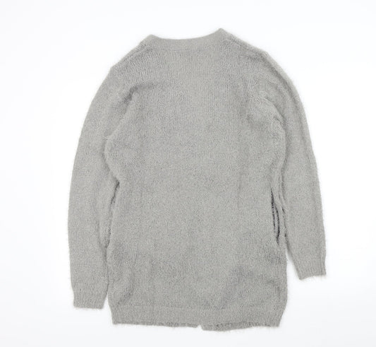 Womens UK Size 10 Studio Grey Cardigan Jumper