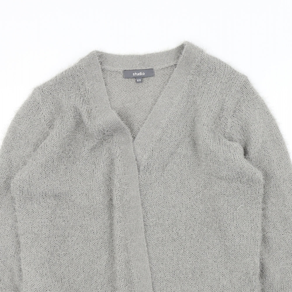 Womens UK Size 10 Studio Grey Cardigan Jumper