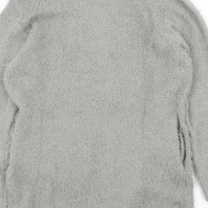 Womens UK Size 10 Studio Grey Cardigan Jumper
