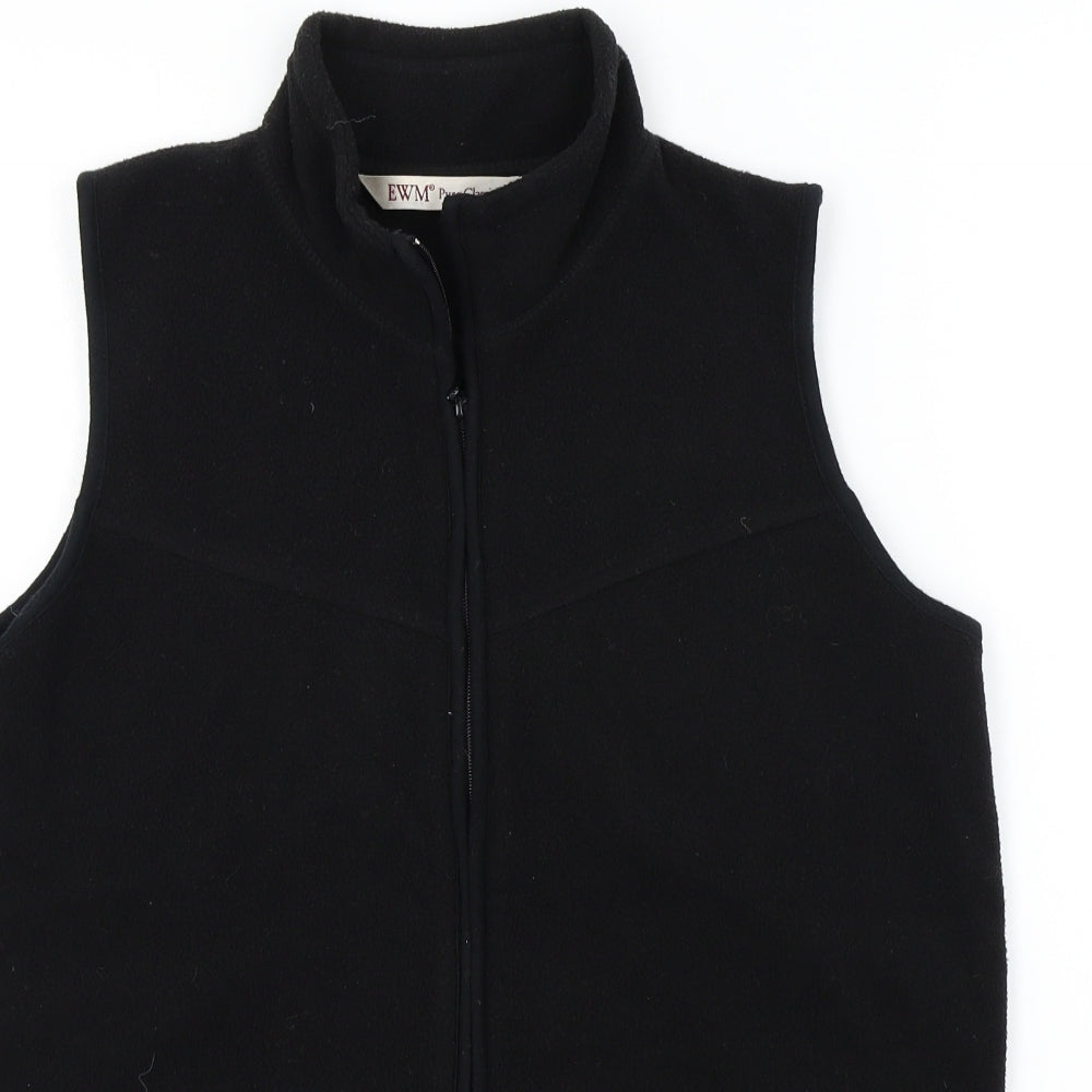 EWM Womens Black   Vest Jumper Size 10