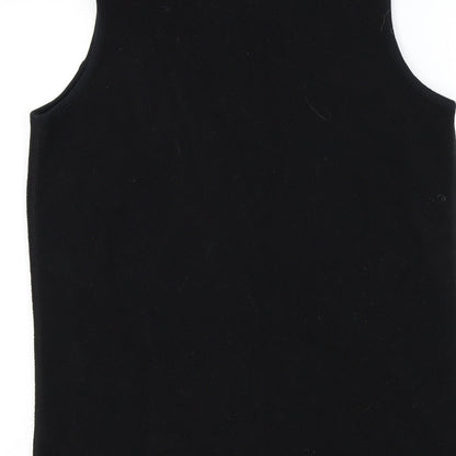 EWM Womens Black   Vest Jumper Size 10