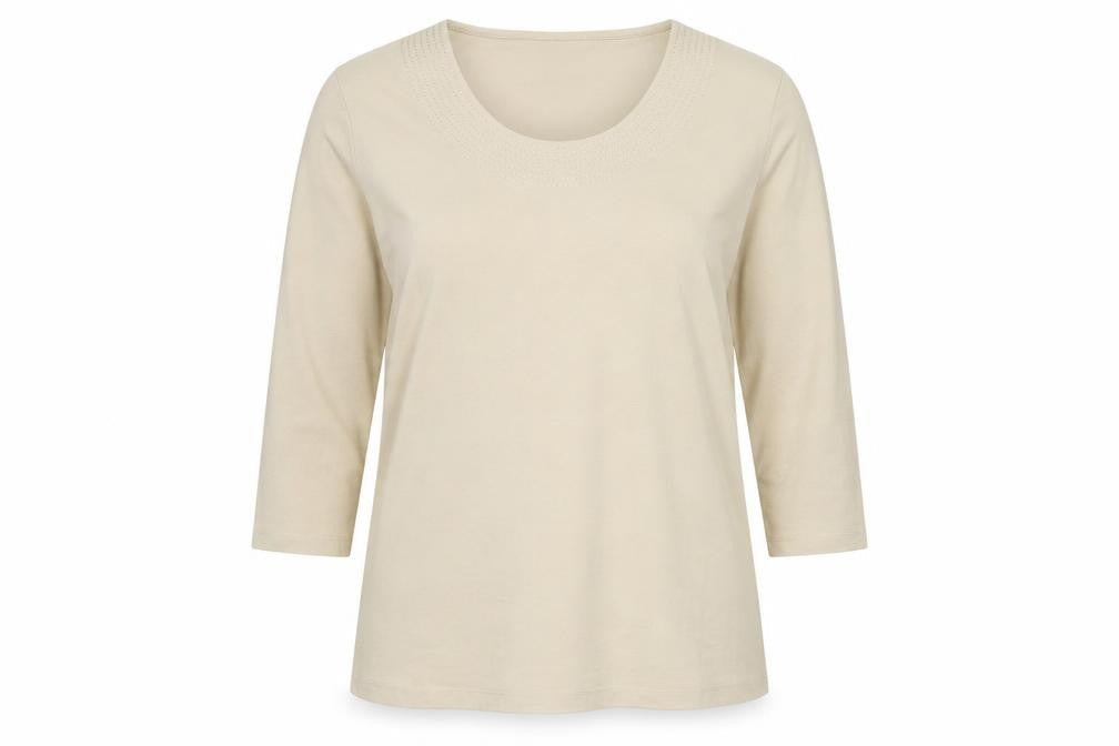 Womens UK Size 18 Classic Brown Basic T-Shirt