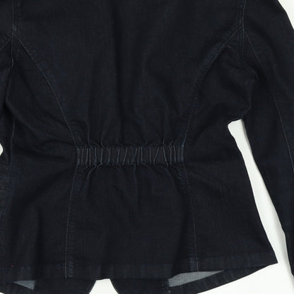 Calvin Klein Jeans Womens Blue  Denim Jacket Blazer Size S
