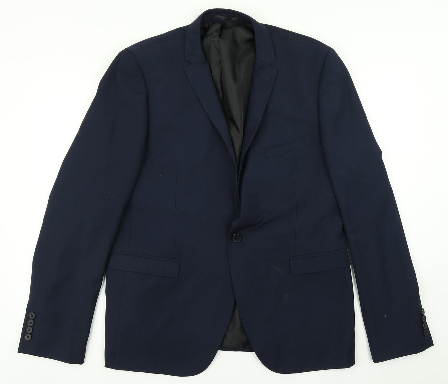 Mens UK Size 44 Burton Regular Blue Suit Jacket