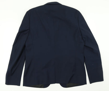 Mens UK Size 44 Burton Regular Blue Suit Jacket