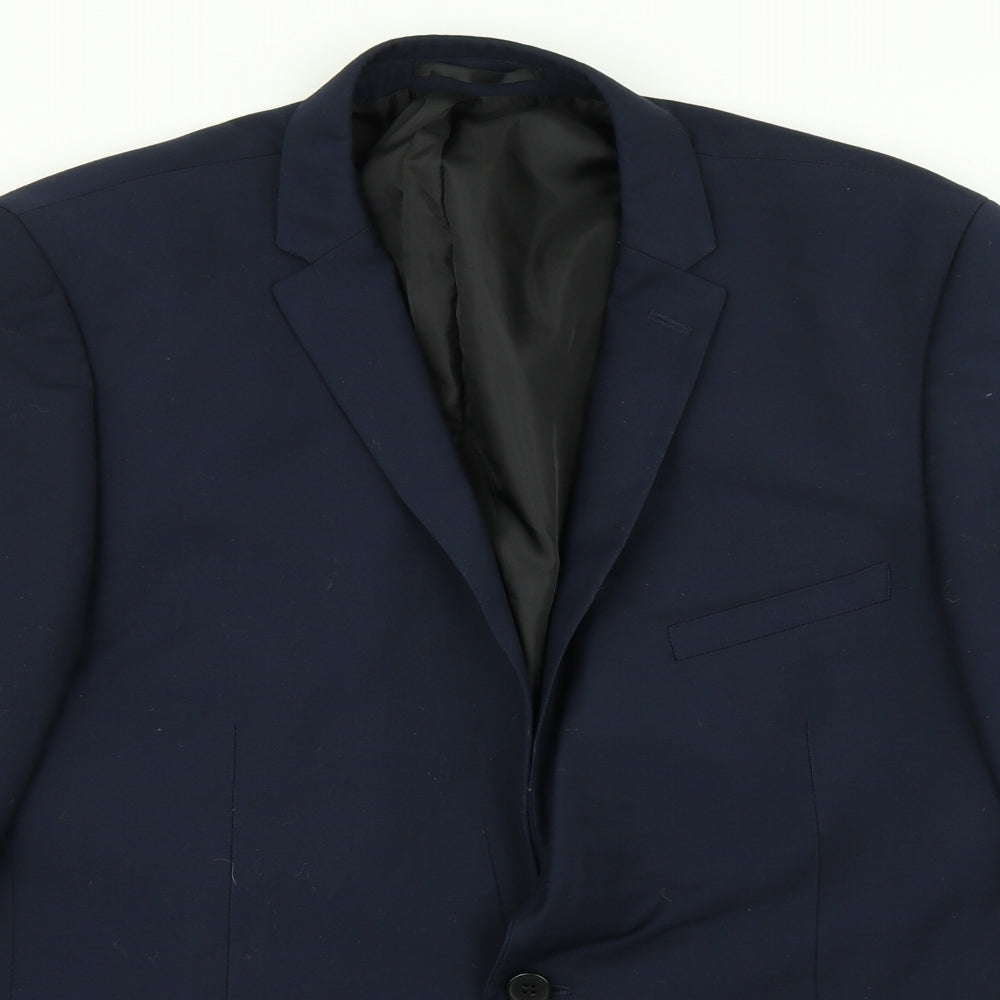 Mens UK Size 44 Burton Regular Blue Suit Jacket