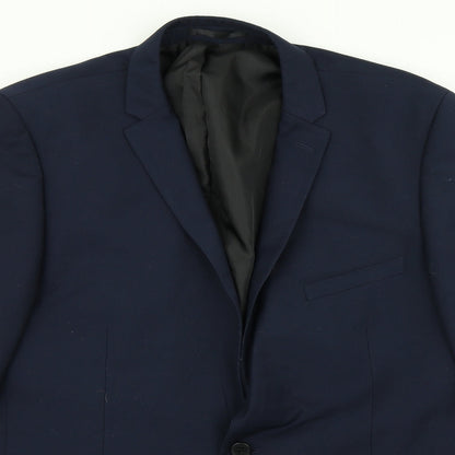 Mens UK Size 44 Burton Regular Blue Suit Jacket