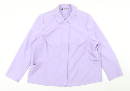 Womens UK Size L Bm Collection Purple Rain Coat