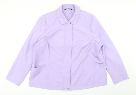 Womens UK Size L Bm Collection Purple Rain Coat