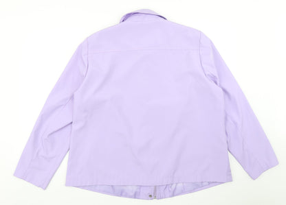 Womens UK Size L Bm Collection Purple Rain Coat