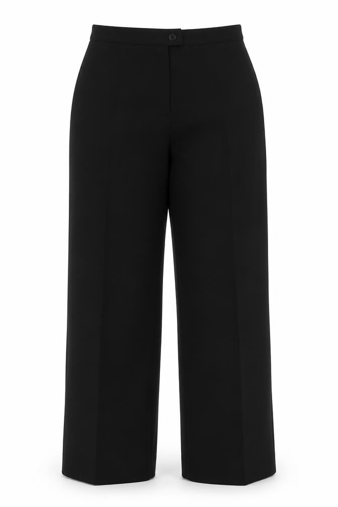 Womens UK Size 12 Gold Regular Fit Dress Pants Black Trousers