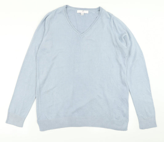Julipa Womens Blue  Knit Pullover Jumper Size 12