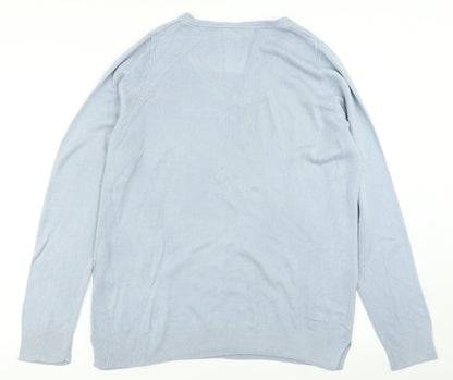 Julipa Womens Blue  Knit Pullover Jumper Size 12