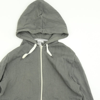 Topman Mens Grey   Full Zip Hoodie Size M